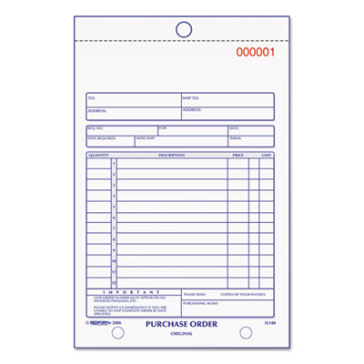 Rediform&reg; Purchase Order Book