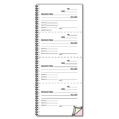 Rediform&reg; Money and Rent Unnumbered Receipt Book