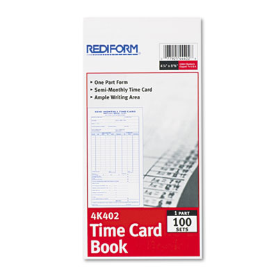 Rediform&reg; Semi-Monthly Employee Time Card