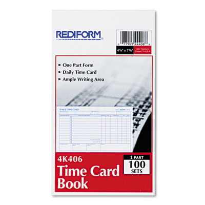 Rediform&reg; Daily Employee Time Cards