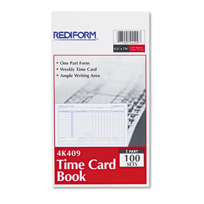 Rediform&reg; Weekly Employee Time Cards, Sunday-Saturday