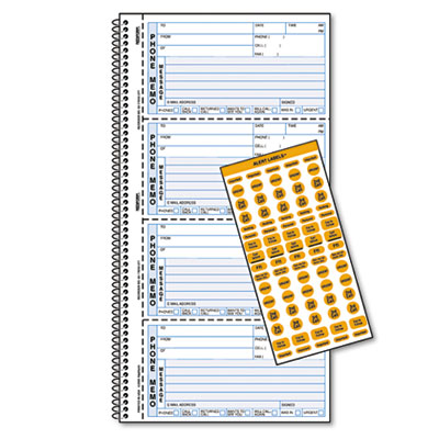 Rediform&reg; Professional Line&trade; Wirebound Message Book