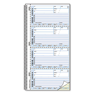 Rediform&reg; Self-Stick Telephone Message Book