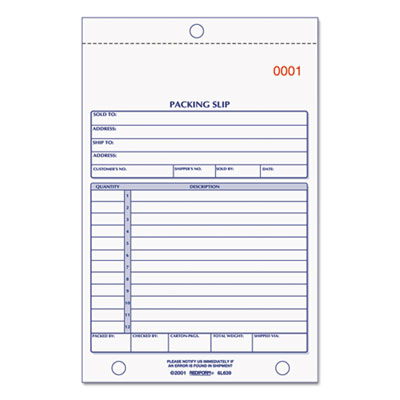 Rediform&reg; Packing Slip Book