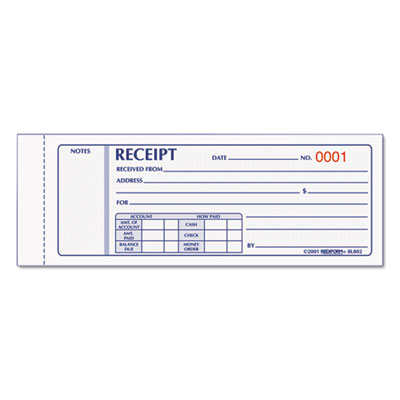 Rediform&reg; Receipt Book