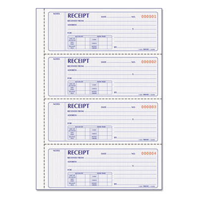 Rediform&reg; Money Receipt Book