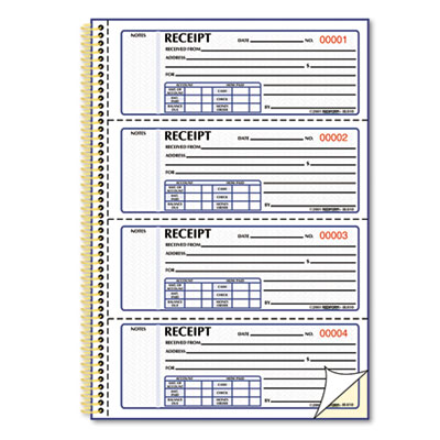 Rediform&reg; Gold Standard&trade; Money Receipt Book
