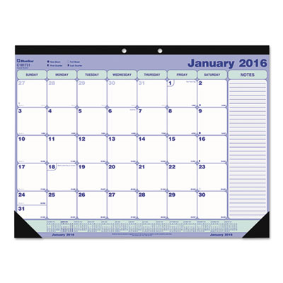 Blueline&reg; Monthly Desk Pad Calendar