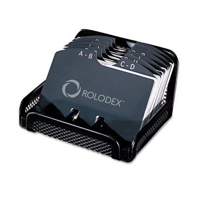 Rolodex Black Wireless Desktop Electronics Organizer Wood Accessory Drawer Phone 