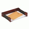 Rolodex&trade; Wood &amp; Faux Leather Desk Tray