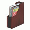 Rolodex&trade; Wood and Faux Leather Magazine File