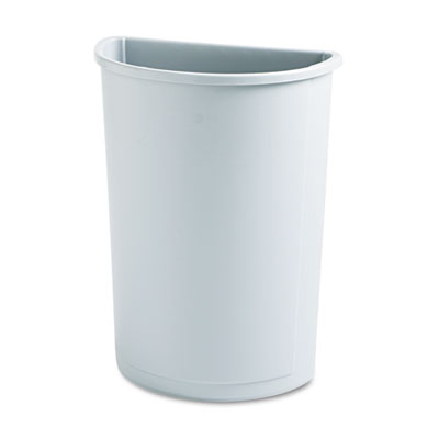 Rubbermaid&reg; Commercial Untouchable&reg; Half-Round Plastic Receptacle