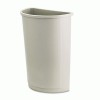 Rubbermaid&reg; Commercial Untouchable&reg; Half-Round Plastic Receptacle