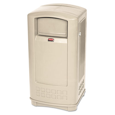 Rubbermaid&reg; Commercial Plaza&trade; Indoor/Outdoor Waste Container