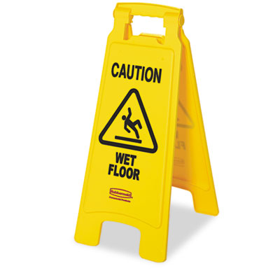 Rubbermaid&reg; Commercial &ldquo;Caution Wet Floor&rdquo; Floor Sign