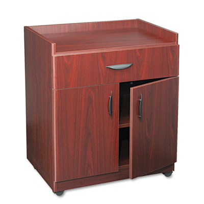 Safco&reg; Mobile Laminate Machine Stand With Pullout Drawer