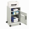 Safco&reg; Steel Machine Stand with Open Storage Compartment