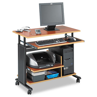 Safco&reg; Muv&trade; 28" Adjustable-Height Mini-Tower Computer Desk