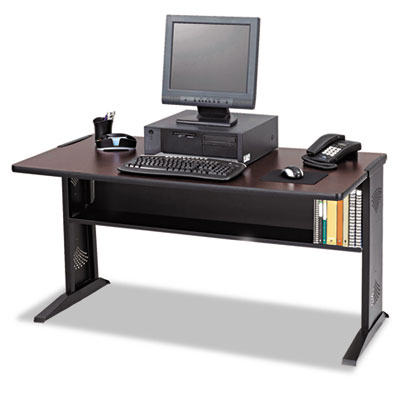 Safco&reg; Computer Desk with Reversible Top