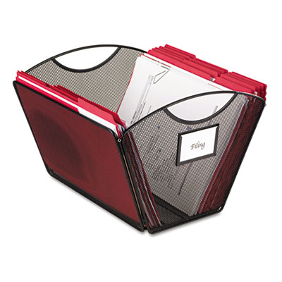 Safco&reg; Onyx&trade; Mesh Desktop Tub File