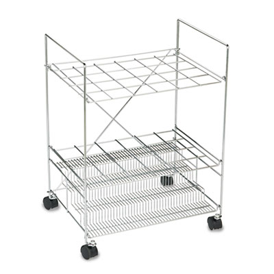 Safco&reg; Chrome Wire Roll File