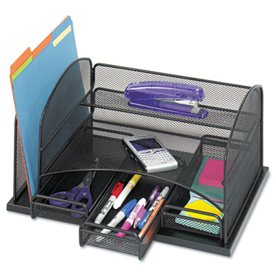 Safco&reg; Onyx&trade; Organizer with Three Drawers