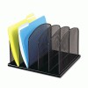 Safco&reg; Onyx&trade; Mesh Desk Organizer with Upright Sections