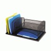 Safco&reg; Onyx&trade; Desk Organizer with Three Horizontal and Three Upright Sections