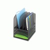 Safco&reg; Onyx&trade; Mesh Desk Organizer with Five Vertical/Three Horizontal Sections