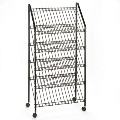 Safco&reg; Mobile Literature Rack