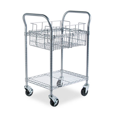 Safco&reg; Wire Mail Cart