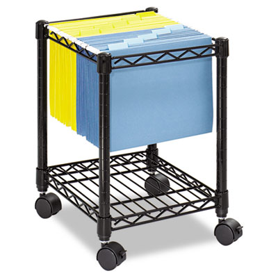 Safco&reg; Compact Mobile Wire File Cart