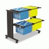 Safco&reg; Muv&trade; Double Width Filing Cart