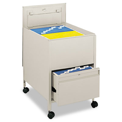 Safco&reg; Locking Mobile Tub File with Drawer