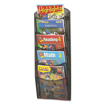 Safco&reg; Onyx&trade; Mesh Literature Rack