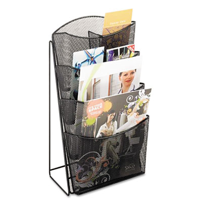 Safco&reg; Onyx&trade; Mesh Counter Display