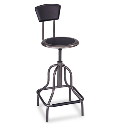 Safco&reg; Diesel Industrial Stool with Back