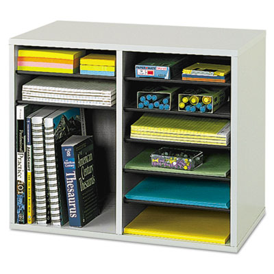 Safco&reg; Wood Adjustable Organizer