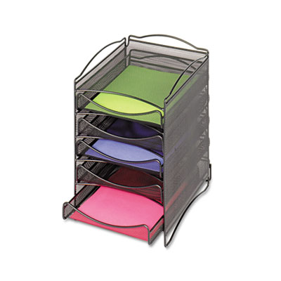 Safco&reg; Onyx&trade; Mesh Literature Sorter