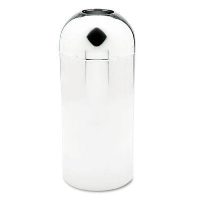 Safco&reg; Dome Top Receptacle with Open Top