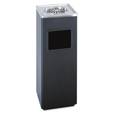 Safco&reg; Square Ash 'N' Trash Sandless Urn