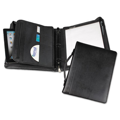 Samsill&reg; Regal&trade; Leather Zipper Binder with Handle &amp; iPad&reg; Pocket