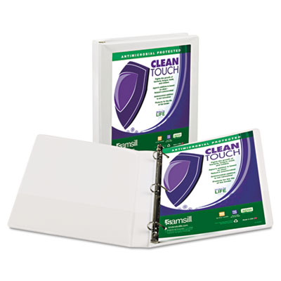 Samsill&reg; Clean Touch&reg; Heavy-Duty Locking D-Ring View Binder with Antimicrobial Protection