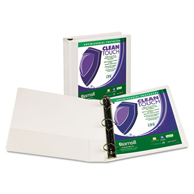 Samsill&reg; Clean Touch&reg; Heavy-Duty Locking D-Ring View Binder with Antimicrobial Protection