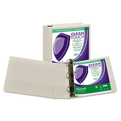Samsill&reg; Clean Touch&reg; Heavy-Duty Locking Round Ring Antimicrobial Protected View Binder