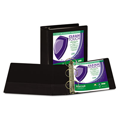 Samsill&reg; Clean Touch&reg; Heavy-Duty Locking Round Ring Antimicrobial Protected View Binder