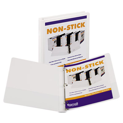 Samsill&reg; Nonstick Round Ring View Binder