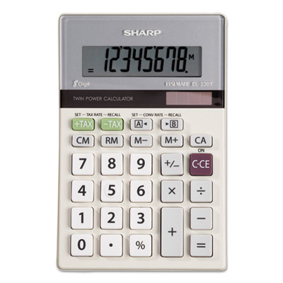 Sharp&reg; EL330TB Portable Desktop Calculator