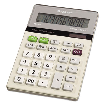 Sharp&reg; EL334TB Portable Desktop Calculator