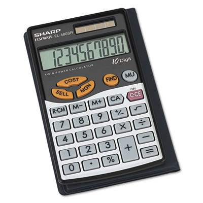 Sharp® EL480SRB Handheld Business Calculator Sharp® EL480SRB Handheld Business Calculator